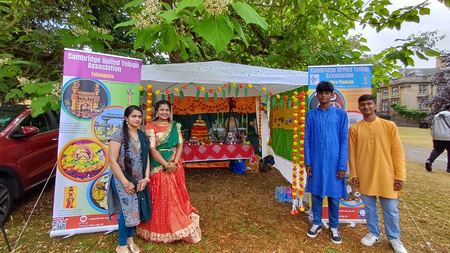 Decorated exhibition stall